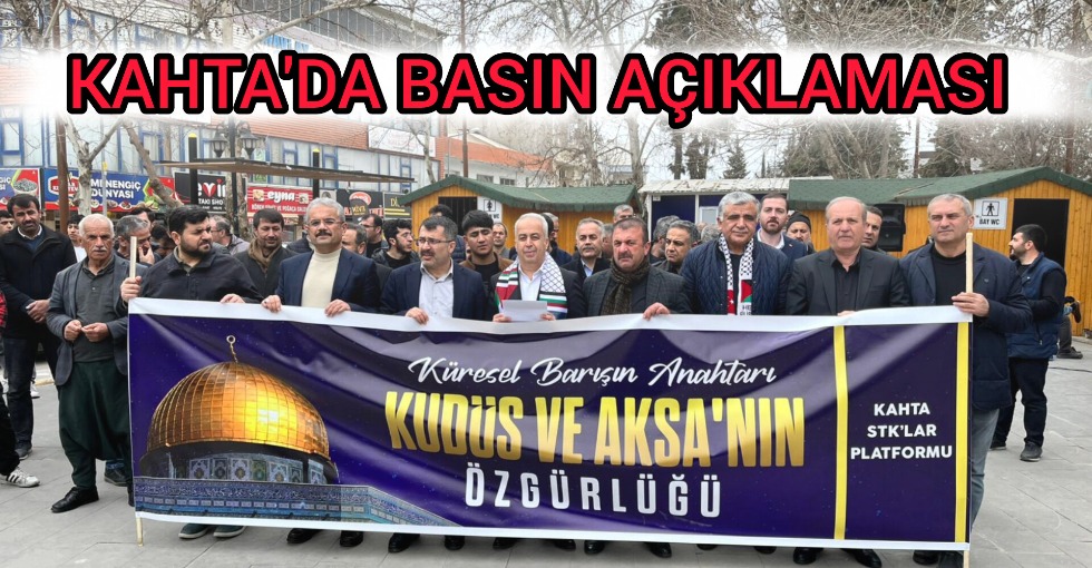 KAHTA'DAN GAZZE'YE DESTEK