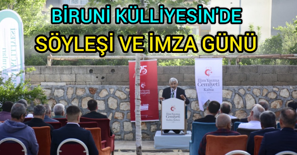 YAZAR HALLAÇ İLE SÖYLEŞİ VE İMZA GÜNÜ DÜZENLENDİ 